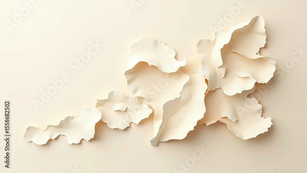 Fototapeta Creative 3d renders of Abstract futuristic sculptures.