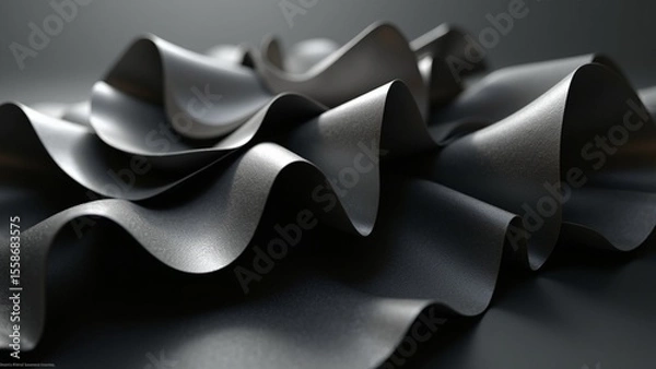 Fototapeta Creative 3d renders of Abstract futuristic sculptures.