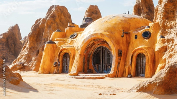Obraz Tatooine decoration in Sahara desert