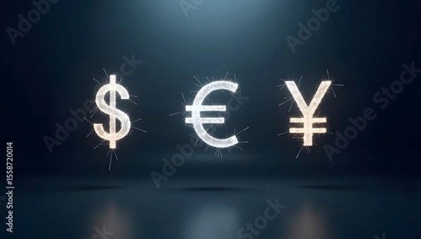 Obraz Clean symbolic visuals of money, coins, and finance elements captured in minimal, text-free compositions. AI-Generated!

