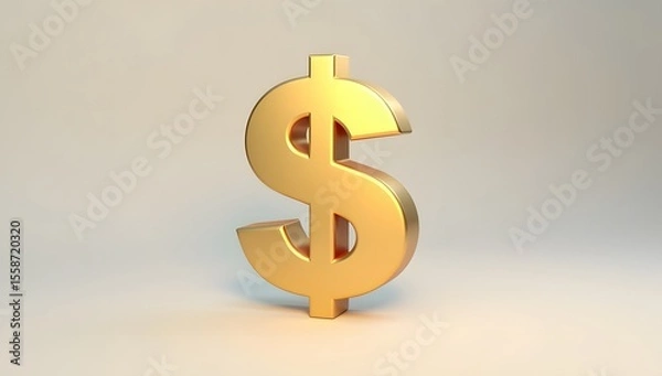 Obraz Clean symbolic visuals of money, coins, and finance elements captured in minimal, text-free compositions. AI-Generated!

