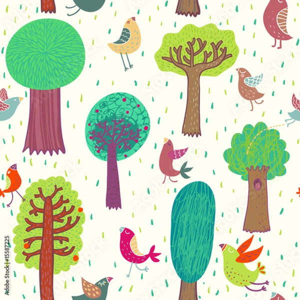 Obraz Summer seamless pattern