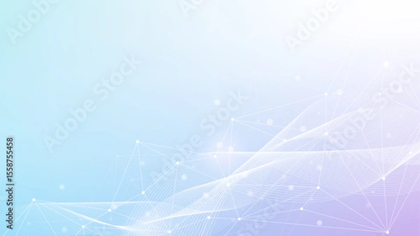 Obraz Global network connection. Global business. Social network communication. Internet technology. Vector illustration