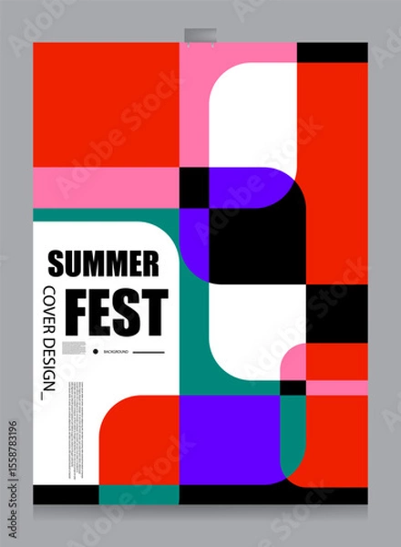 Obraz summer abstract colorful background design template