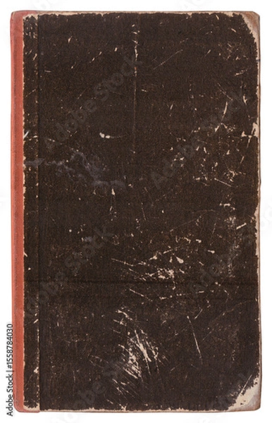 Obraz Vintage background of old book torn paper texture with scratches