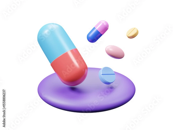 Fototapeta International Overdose Awareness Day icon isolated on transparent background, Unite for Prevention, Remember with Purpose. Overdose stop icon. Design template. August 31. Important day. 3d rendering