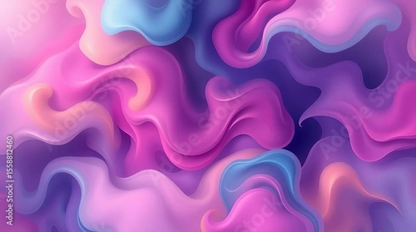 Fototapeta Abstract colorful fluid background design