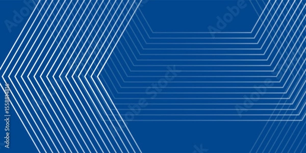 Obraz Abstract Hexagon Blue Tech Finance Fintech Background Abstract Pixel Pattern. Abstract Business Tech Simple Art Modern Abstract