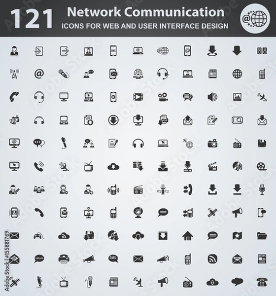 Obraz communication icon set
