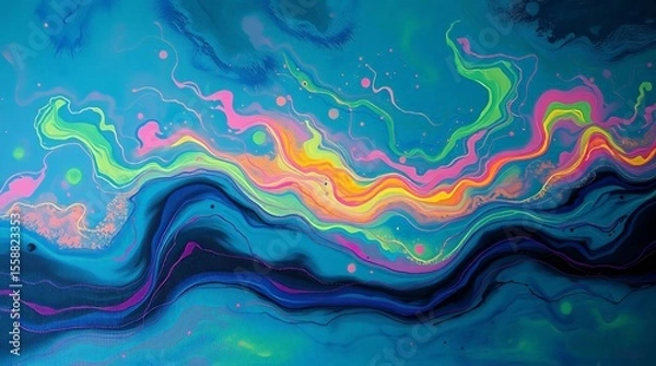 Fototapeta Abstract colorful swirls