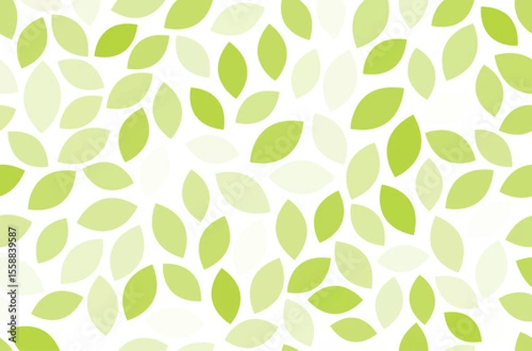 Obraz Seamless leaf pattern green organic shapes background eco design, nature theme concept botanical fresh pattern.