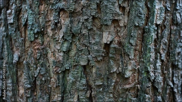 Fototapeta Exploring the Intricate Textures of Tree Bark in Nature's Chaos