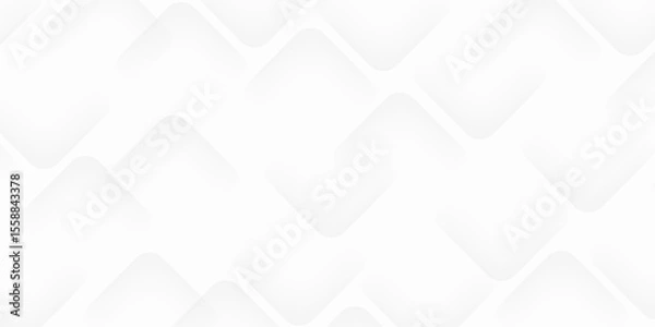 Obraz Abstract white Geometric banner design background.