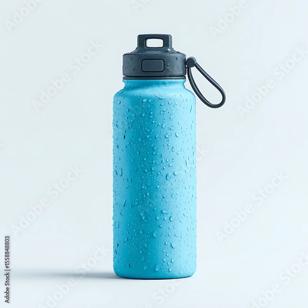 Obraz Eco Friendly Reusable Bottle Showing Fresh Hydration Concept