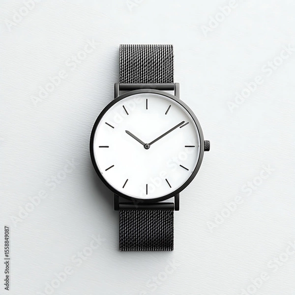 Obraz Time Concept Close-Up with Minimalist Watch
