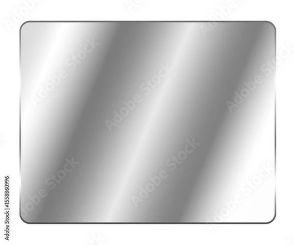Fototapeta Transparent Reflection Overlay PNG - Empty Clear Screen Effect, Clear, shiny acrylic sheet. Polished, transparent glass plate. Glossy plastic or acrylic sheet. 