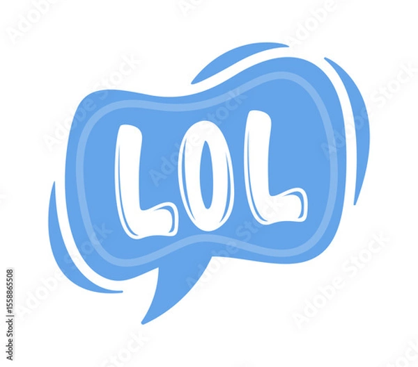 Obraz Lol humor phrase speech bubble