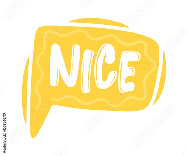 Obraz Nice text doodle speech bubble
