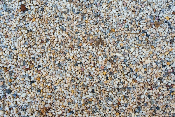 Fototapeta Natural small pebble and gravel texture background