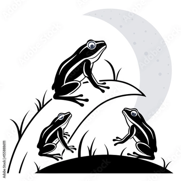 Fototapeta Vector illustration of a frog free online download.