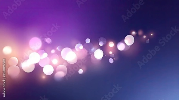 Fototapeta Vibrant Colorful Light Bokeh Background for Creative Designs