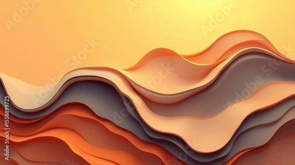 Fototapeta Abstract wavy shapes background