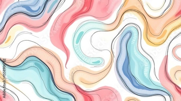 Fototapeta Colorful abstract pattern