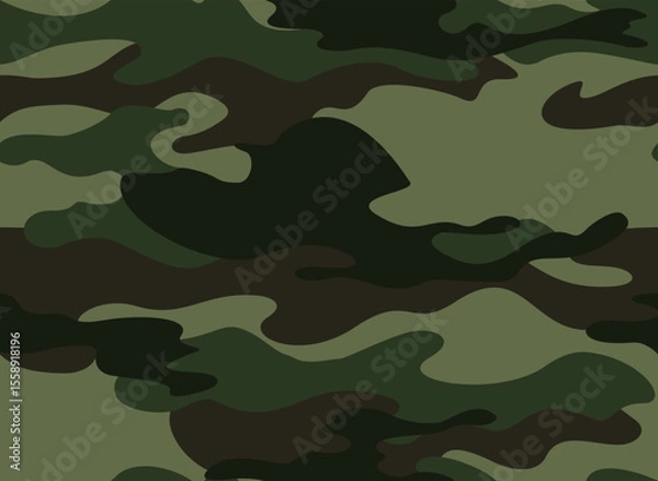 Fototapeta camouflage green military army background seamless modern pattern
