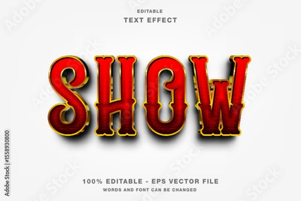 Fototapeta Show Editable Text Effect Template Style