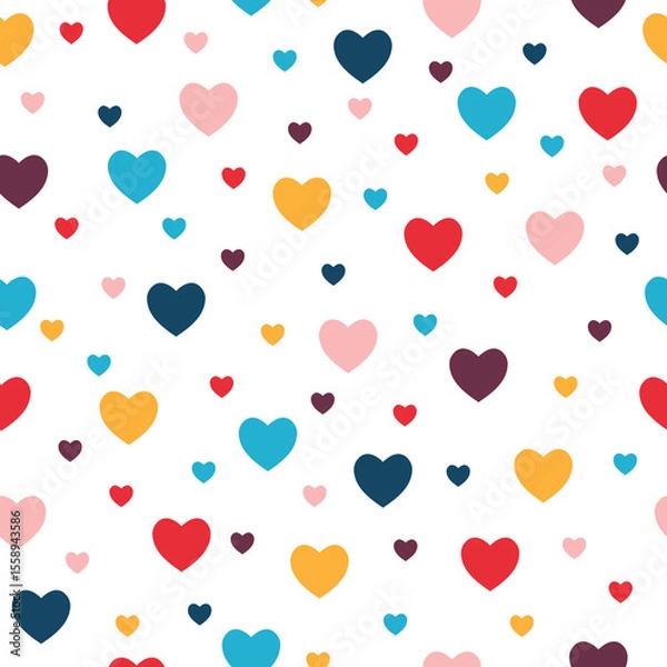 Obraz Simple and cute heart pattern