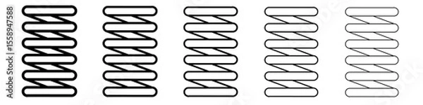 Obraz spring icon vector thin outline style sign