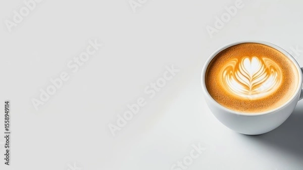 Obraz Latte Art: A Perfect Cup of Coffee