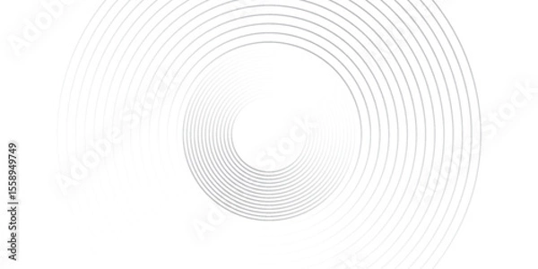 Fototapeta Abstract blue glowing geometric lines on dark blue background. Modern shiny blue circle lines pattern. Futuristic technology concept. Suit for cover, poster, banner, header, website.
