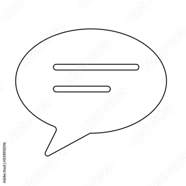 Fototapeta Comment icon set. Message icon or logo isolated sign and symbol. Vector illustration, Isolated on a white background. Eps 10