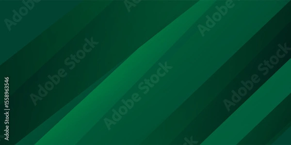 Obraz Green abstract geometric shapes background. Eps10 vector