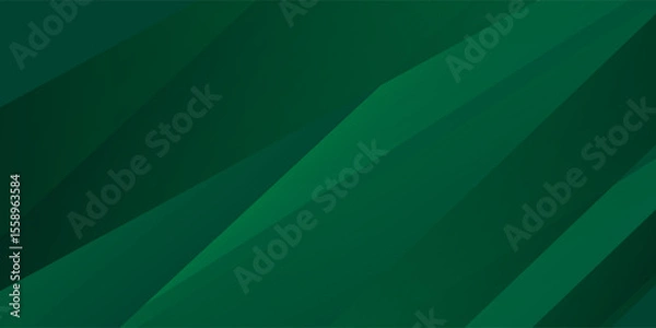 Obraz Green abstract geometric shapes background. Eps10 vector