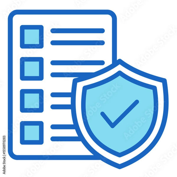 Fototapeta Policy Document  Icon Element For Design