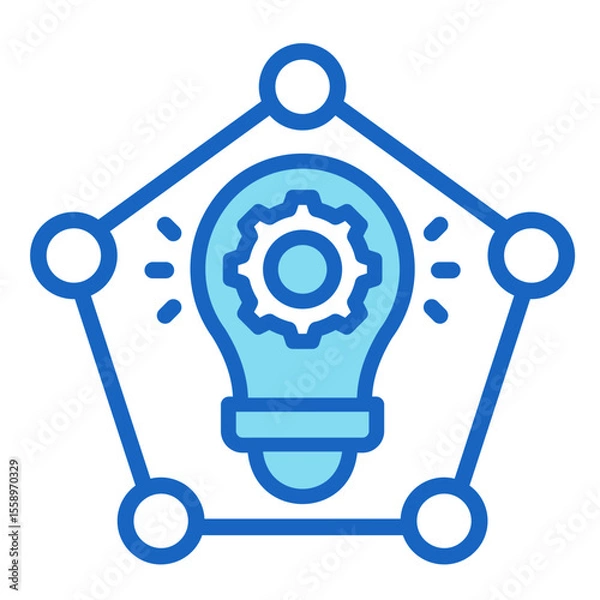 Fototapeta Initiative Alignment  Icon Element For Design