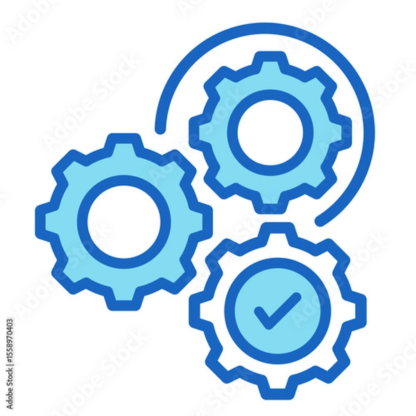 Fototapeta Execution Path  Icon Element For Design