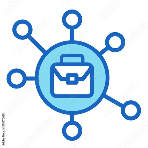 Fototapeta Business Model  Icon Element For Design