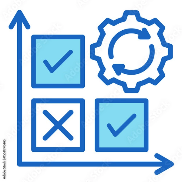 Fototapeta Prioritization Grid  Icon Element For Design