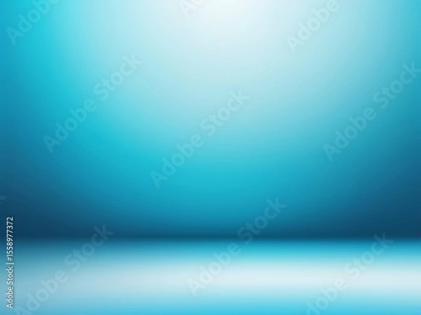 Fototapeta Smooth Blue Gradient with Light Waves in Abstract Background for Design or Wallpape,r ai