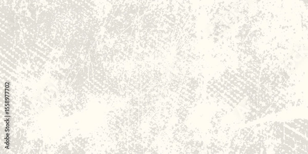 Obraz Crumpled ecru craft package paper texture. Abstract cream texture old paper background. Beige old cardboard backdrop. Vector illustration of grunge vintage note sheet or package modern