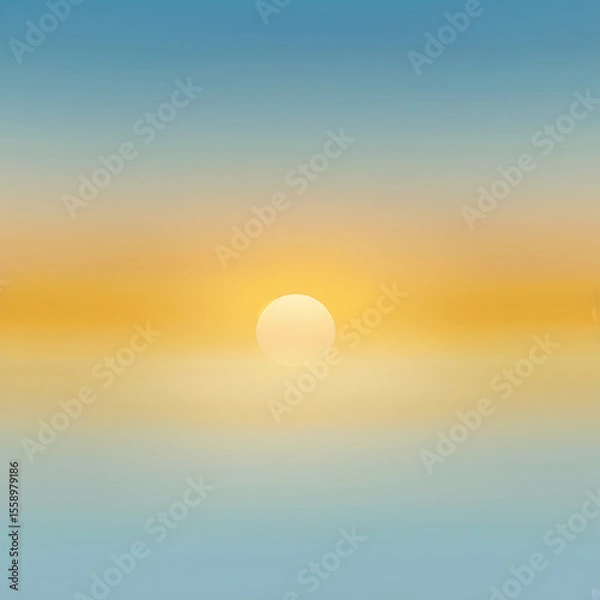 Fototapeta Dreamy sunset gradient background in orange blue purple tones, soft abstract blend texture, ai