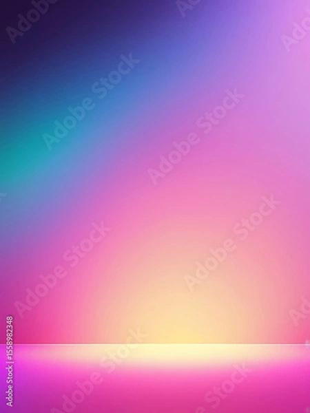 Fototapeta Smooth Colorful Gradient Background with Pink, Purple, Blue and Peach Tones | ai