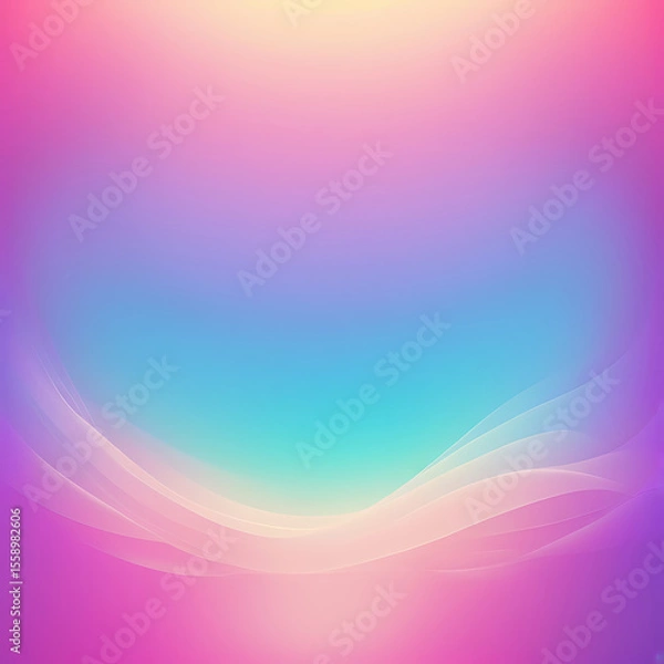 Fototapeta Smooth Colorful Gradient Background with Pink, Purple, Blue and Peach Tones | ai