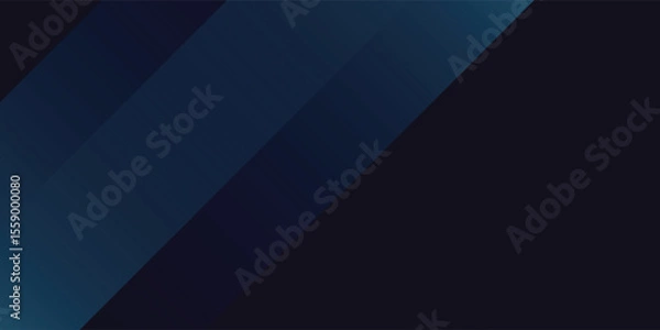 Obraz Minimalist deep blue premium abstract background with luxury geometric dark shapes. Exclusive wallpaper design for poster, brochure, presentation modern arts