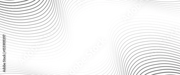 Obraz Vector stylized wave technology concept lines abstract background with flowing.
