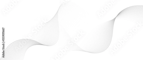 Obraz Vector technology smooth element swoosh speed wave with flowing background