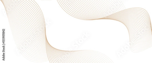 Obraz Vector technology abstract wave lines with flowing background